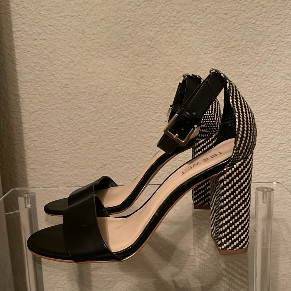 Nine West Basketweave Heeled Sandal